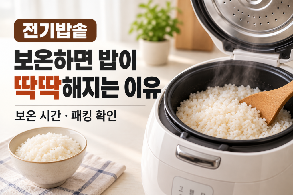 전기밥솥 보온하면 밥이 딱딱해지는 이유 | 보온 시간과 패킹 확인 1 전기밥솥
보온하면 밥이 딱딱해지는 이유
보온 시간·패킹 확인